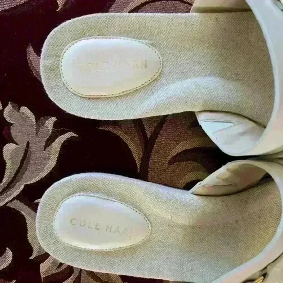 Cole Haan Feancine Demi Wedge Slide -Size 10B Ivory - Picture 5 of 6